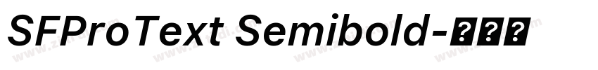 SFProText Semibold字体转换